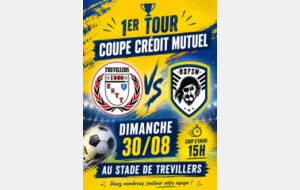 Match du dimanche 30 août 2026 à Trévillers : TREVILLERS 1 / ASPSM 1