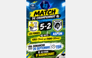 Résultat du match du dimanche 20 septembre 2026 : Equipe Première