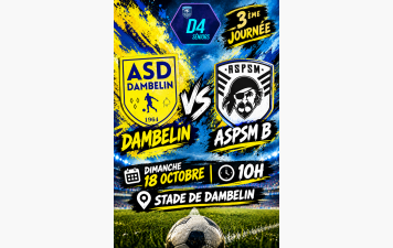 Match du dimanche 18 octobre 2026 à Dambelin : Equipe Réserve