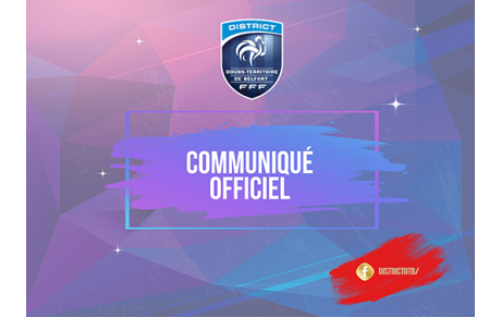 Communiqué officiel