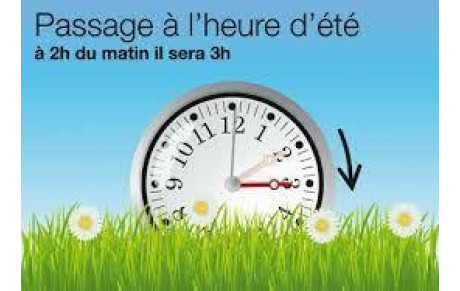 Changement d'horaire