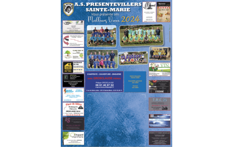 Vente calendriers le samedi 16 décembre à 13h30