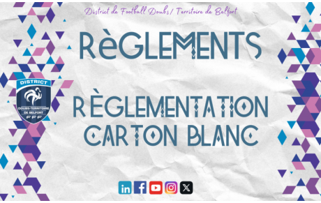 REGLEMENTATION CARTON BLANC