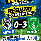 Résultat du match du dimanche 20 septembre 2026 : Equipe Réserve