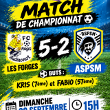 Résultat du match du dimanche 20 septembre 2026 : Equipe Première