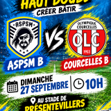 Match du dimanche 27 septembre 2026 à Présentevillers : Equipe Réserve