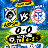 Résultat du match du dimanche 27 septembre 2026 : Equipe Première