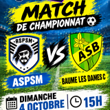 Match du dimanche 04 octobre 2026 à Présentevillers : Equipe Première